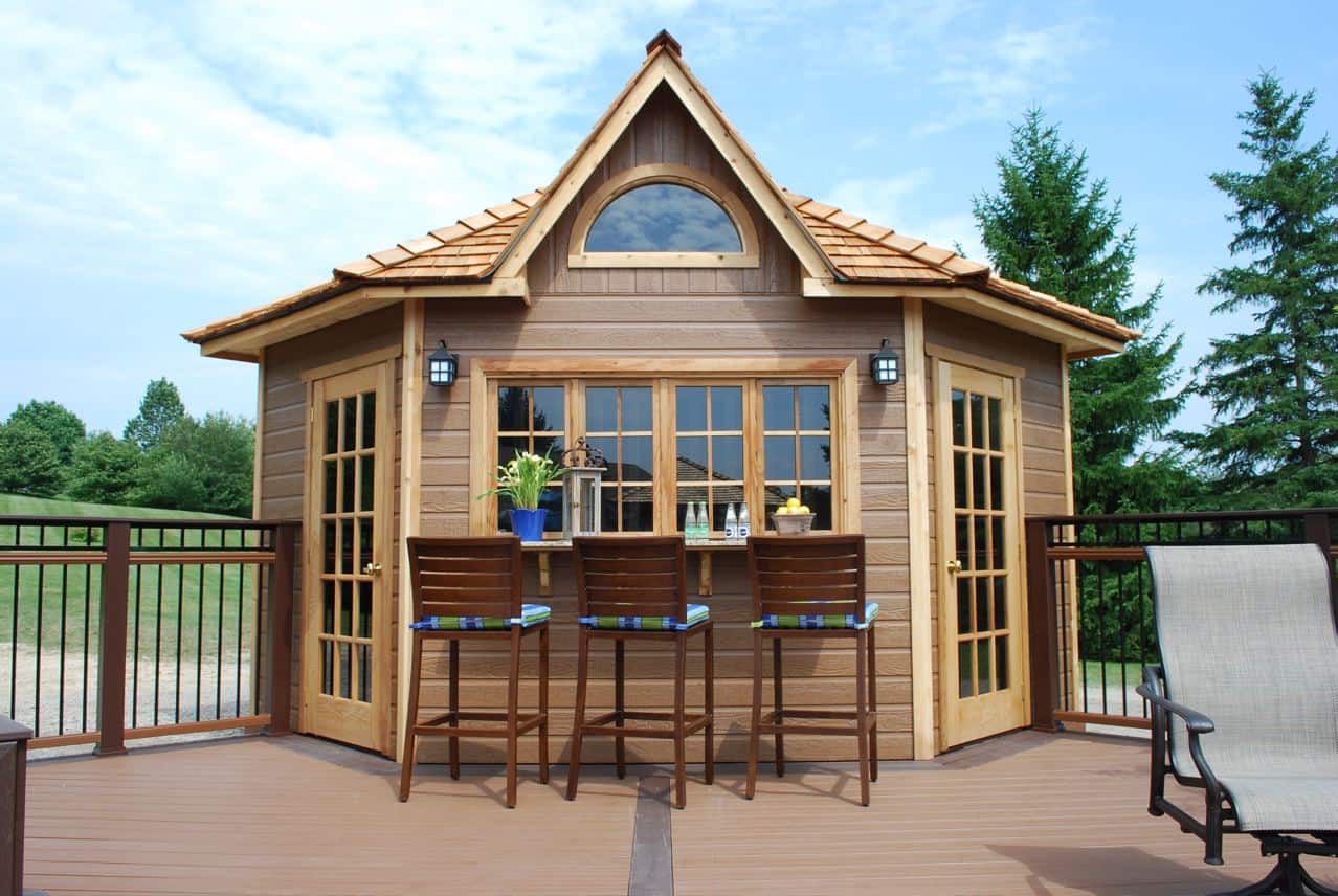 The Catalina: Our 5 Sided Corner Shed - Summerwood Products